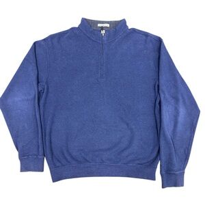 PETER MILLAR blue 1/4 zip jacket
